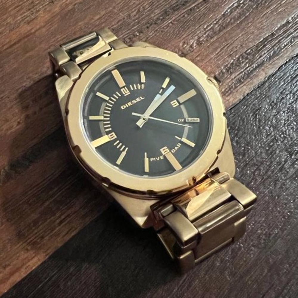 Vintage gold tone Diesel watch